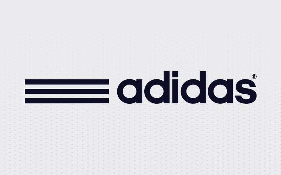Най-актуалният вариант към 2022 на логото на adidas