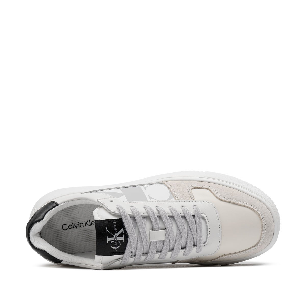 Calvin Klein Chunky Cupsole LaceUp Leather Mix Дамски кецове YW0YW0104603A